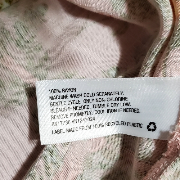 Aguabendita Women's Dainty Floral Light Pink Flowy Sun Dress sz XXL Pink - Picture 8 of 10